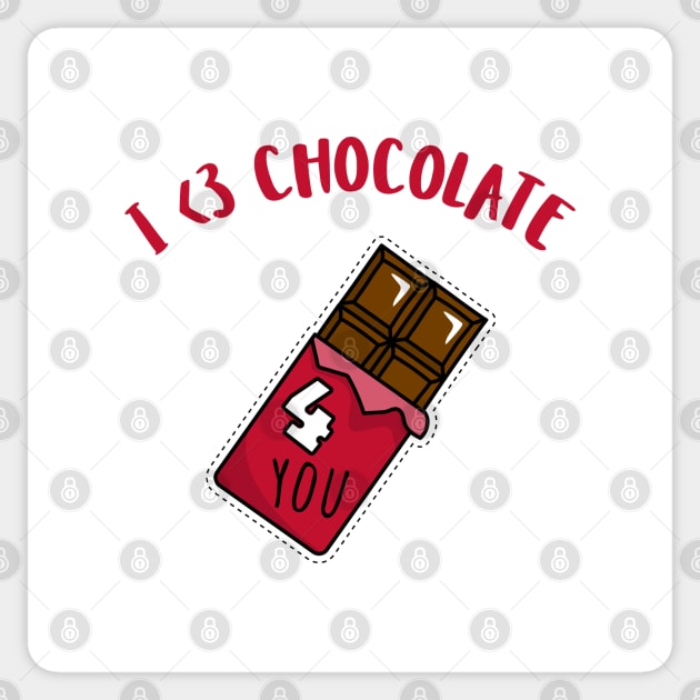 i <3 chocolate Sticker by juinwonderland 41